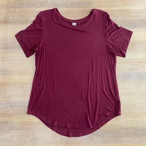 Maroon Old Navy Luxe Shirt size Large
